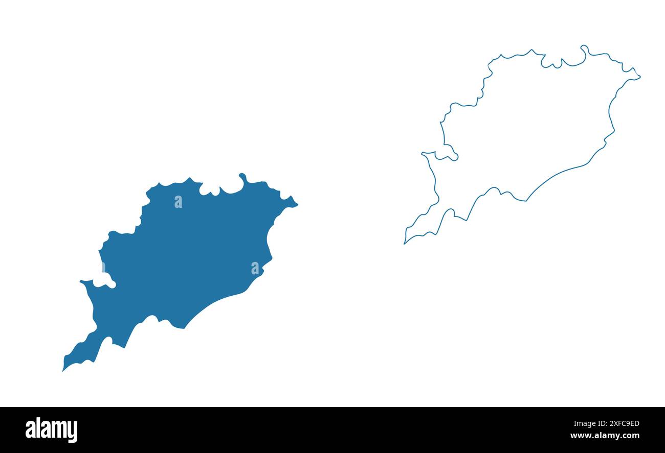Odisha State Map vector1, Stato dell'India, Repubblica dell'India, governo, mappa politica, mappa moderna, bandiera indiana, illustrazione vettoriale Illustrazione Vettoriale