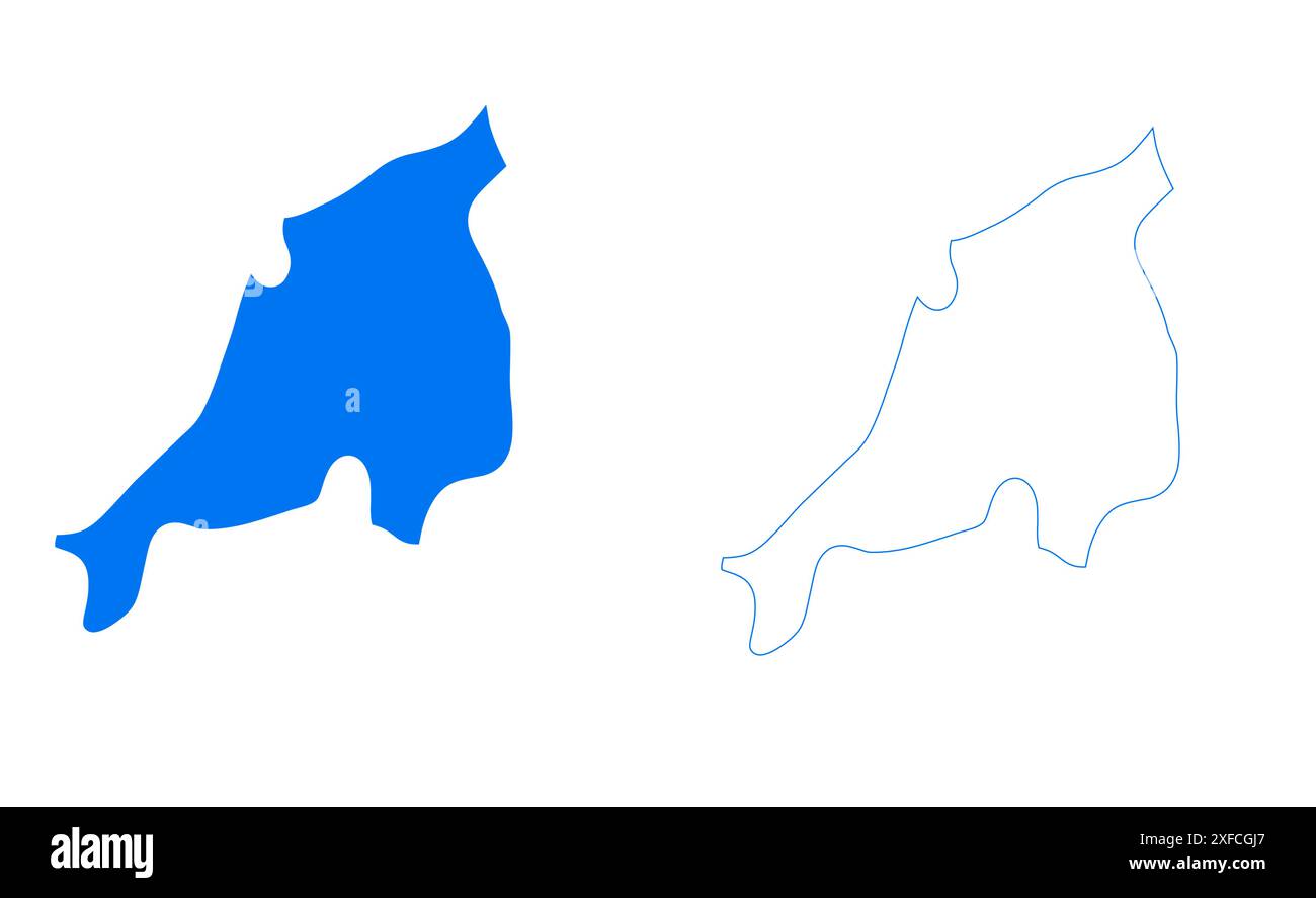 Nagaland State Map vector1, Stato dell'India, Repubblica dell'India, governo, mappa politica, mappa moderna, bandiera indiana, illustrazione vettoriale Illustrazione Vettoriale