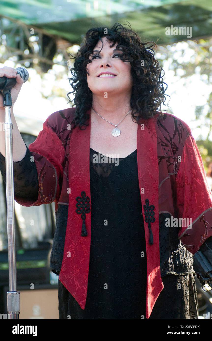**FILE FOTO** Ann Wilson di Heart annuncia la diagnosi del cancro. GLEN ELLEN, CALIFORNIA - 21 SETTEMBRE: Heart si esibisce al Cohn Charity Concert del 2013 a Glen Ellen, California, il 21 settembre 2013 Credit: Pat Johnson/MediaPunch Foto Stock