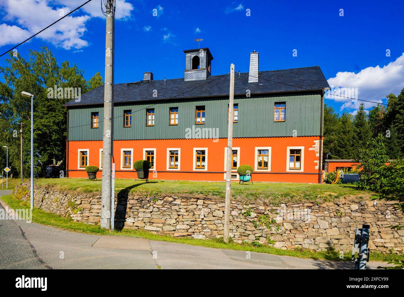 Marchio Erbisdorf Huthaus von Vereinigt Feld Gebaut 1845. Renoviert und a Privathand. Marchio Erbisdorf Sachsen Deutschland *** marchio Erbisdorf Hat House of United Field costruito nel 1845 ristrutturato e in mani private Brand Erbisdorf Saxony Germany Foto Stock