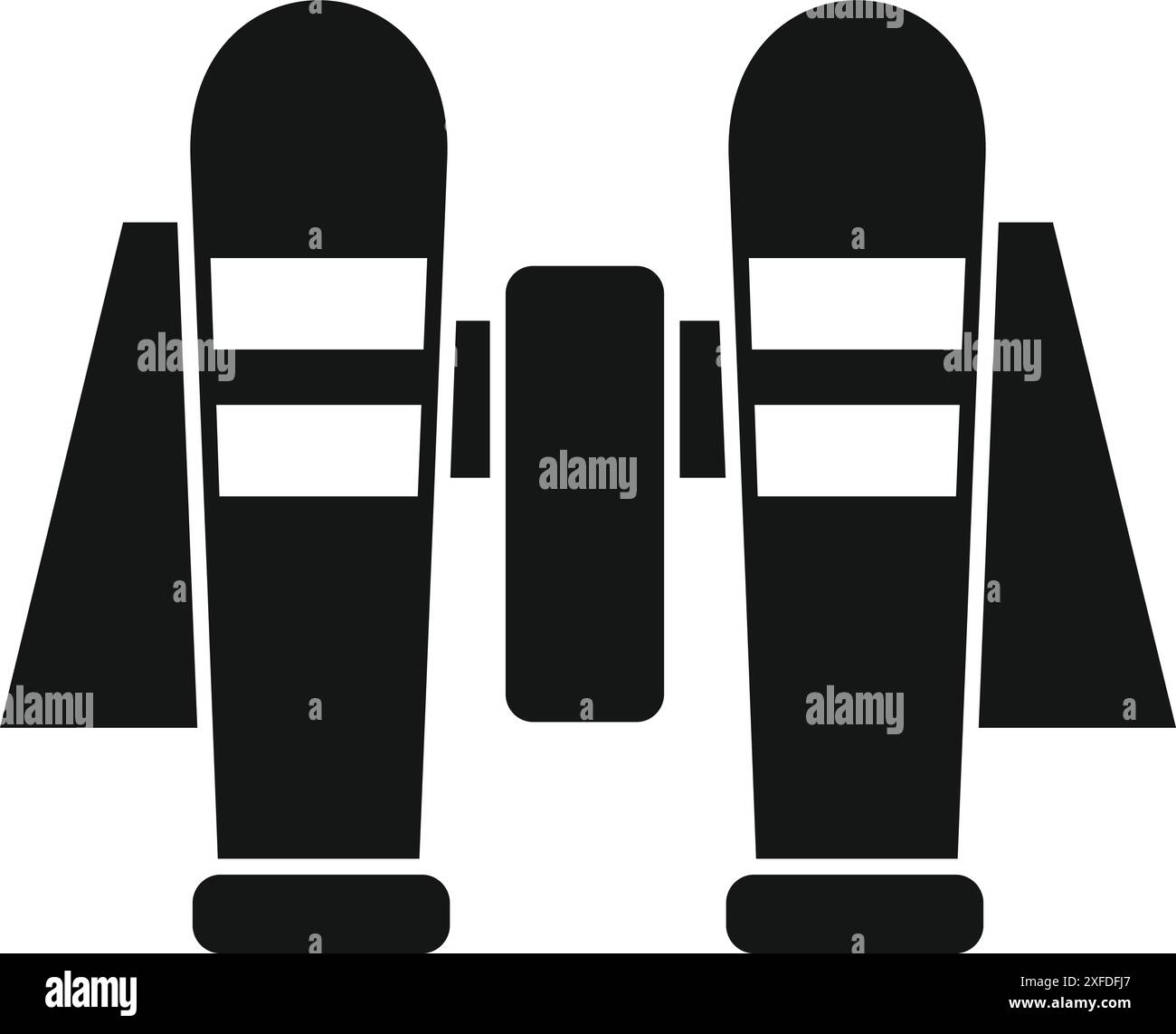 Sistema automatico di barriere di sicurezza che chiude l'accesso all'area privata Illustrazione Vettoriale