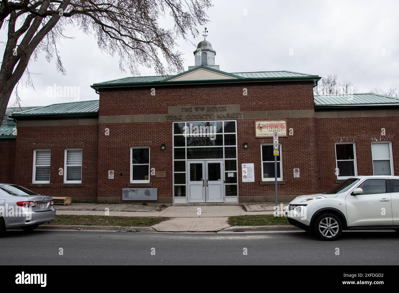 Fredericton Boyce Farmers Market in George Street nel centro di Fredericton, New Brunswick, Canada Foto Stock