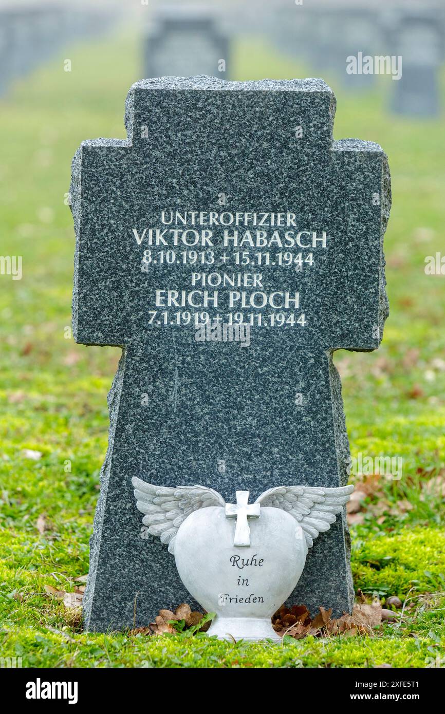 Francia, Meurthe et Moselle, Andilly, cimitero militare tedesco di Andilly, il più grande cimitero militare tedesco della seconda guerra mondiale in Francia con 33085 s Foto Stock