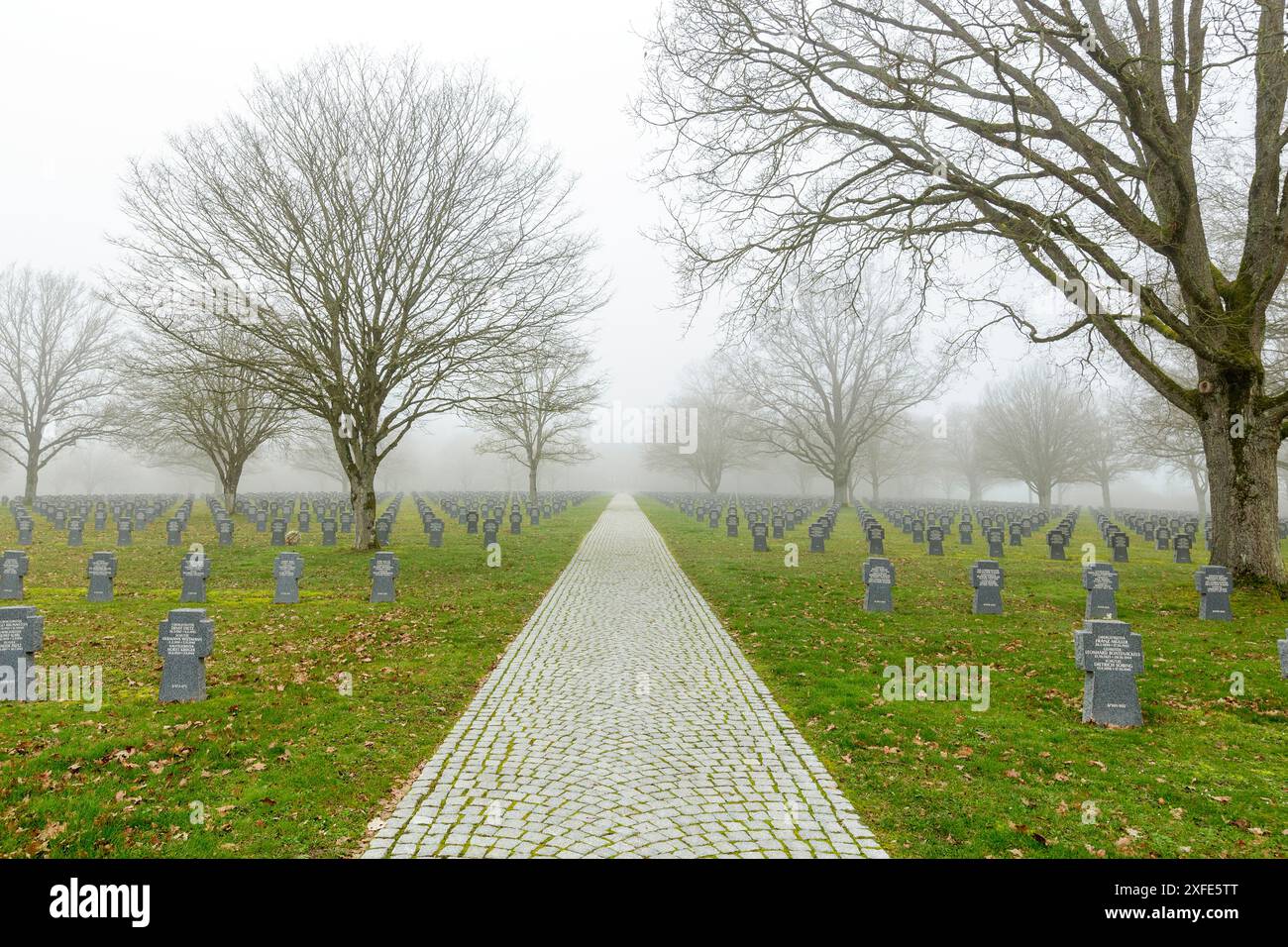 Francia, Meurthe et Moselle, Andilly, cimitero militare tedesco di Andilly, il più grande cimitero militare tedesco della seconda guerra mondiale in Francia con 33085 s Foto Stock