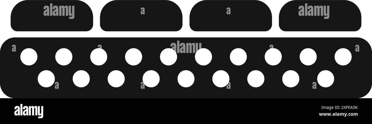 Materasso ortopedico per un'esperienza di sonno confortevole e di supporto Illustrazione Vettoriale