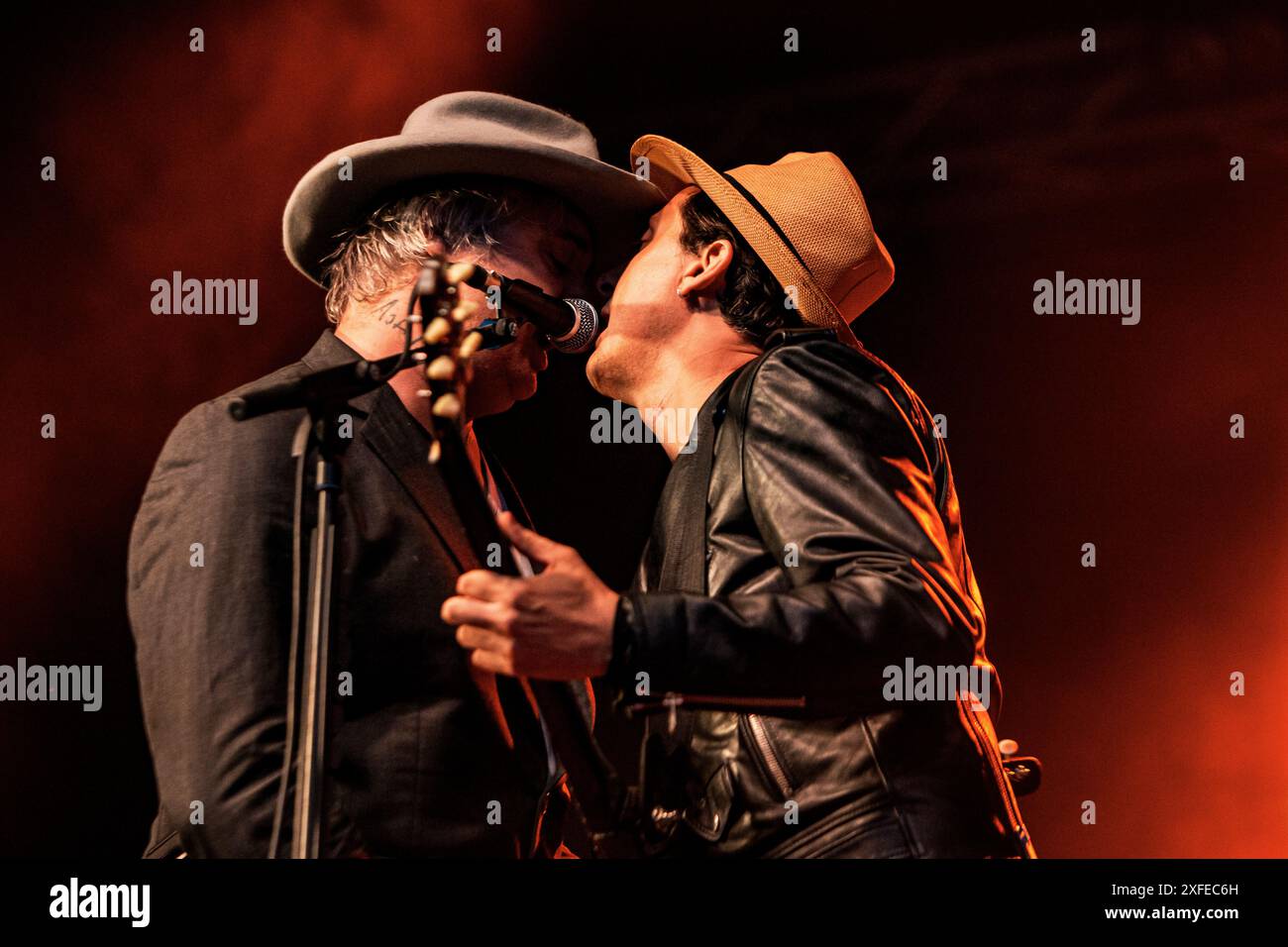 The Libertines (Carl Barât e Pete Doherty) concerto dal vivo al Circolo Magnolia - Segrate, Milano, Italia 02 luglio 2024 © Giorgia De dato Foto Stock