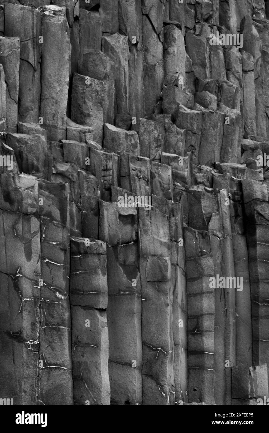 Viaggio su strada in Islanda nella stagione primaverile con cascate, animali e paesaggi geologici vulcanici tipici dell'isola. Foto Stock