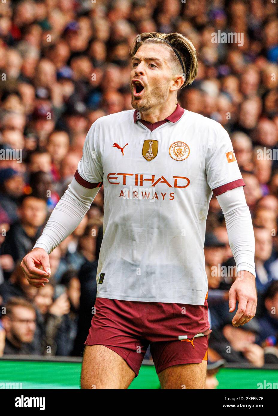 Manchester City al Crystal Palace il 6 aprile 2024 Foto Stock