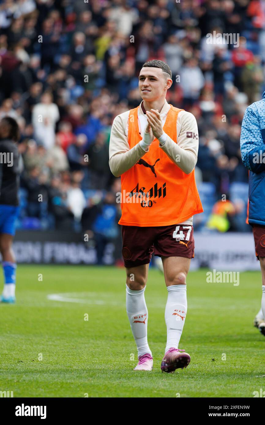 Manchester City al Crystal Palace il 6 aprile 2024 Foto Stock