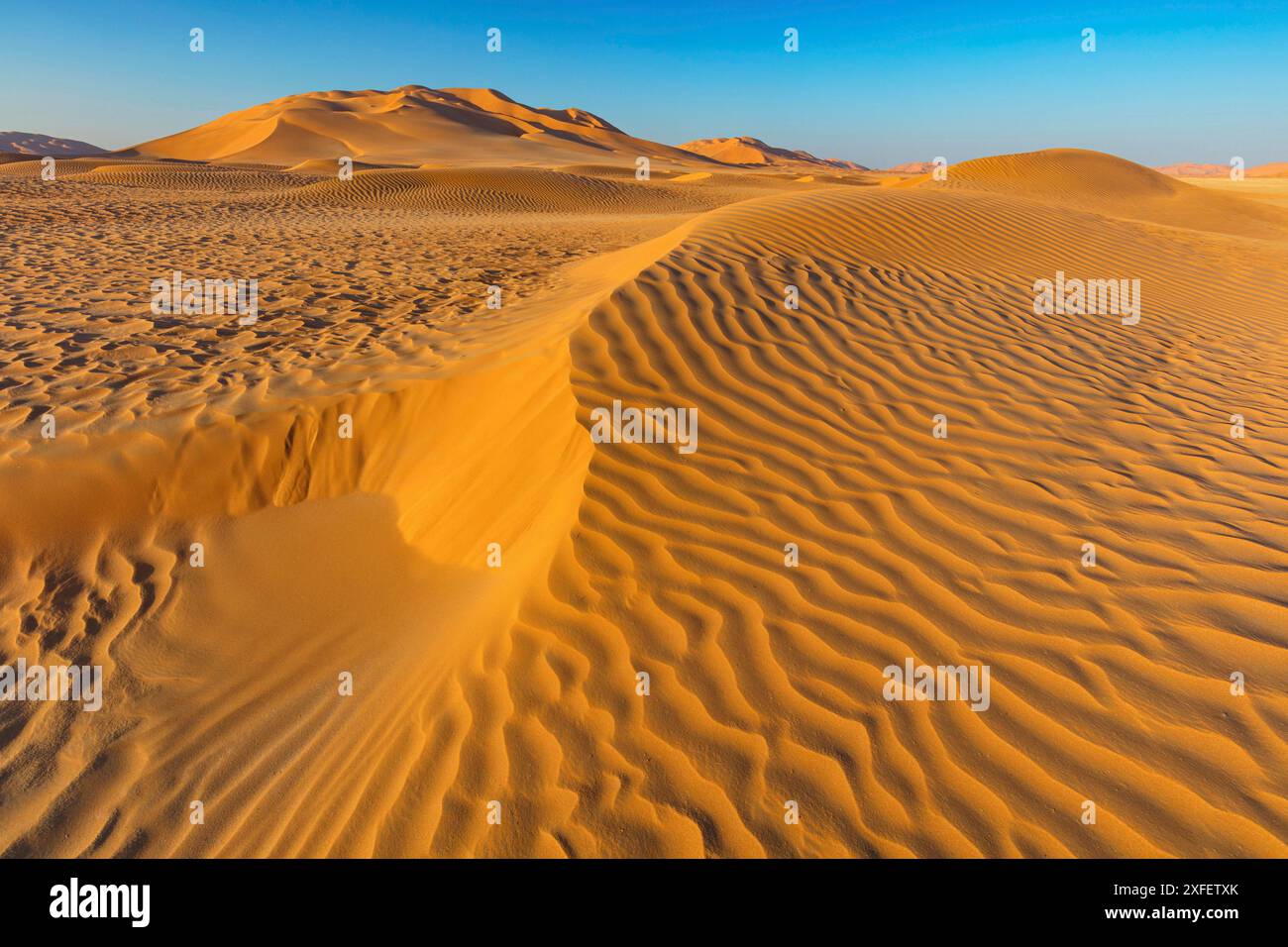 Rub al-Shali, il più grande deserto di sabbia sulla terra, Oman, Governatorato di Dhofar, Rub al-Chali, Salalah Foto Stock