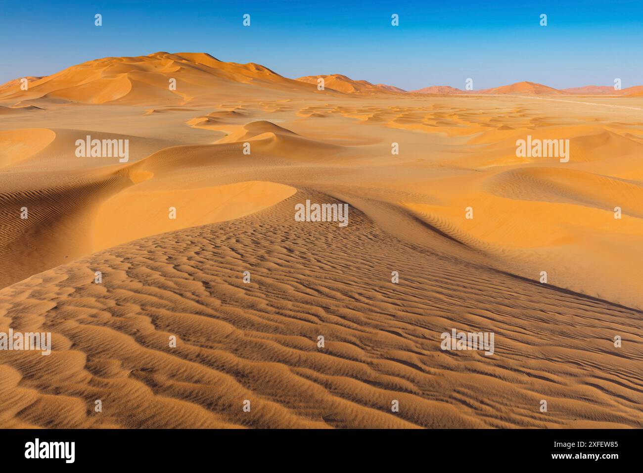 Rub al-Shali, il più grande deserto di sabbia sulla terra, Oman, Governatorato di Dhofar, Rub al-Chali, Salalah Foto Stock