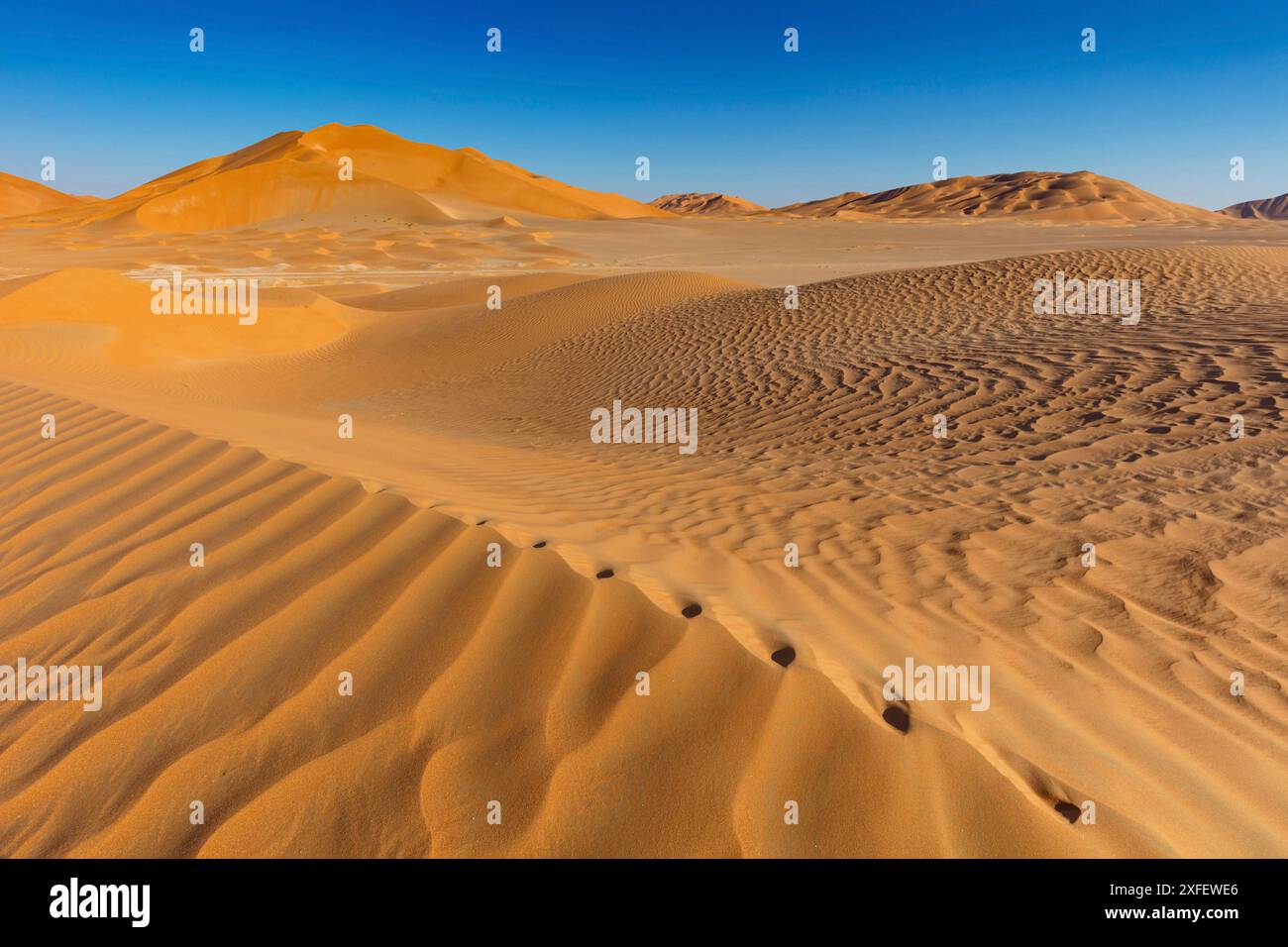 Rub al-Shali, il più grande deserto di sabbia sulla terra, Oman, Governatorato di Dhofar, Rub al-Chali, Salalah Foto Stock