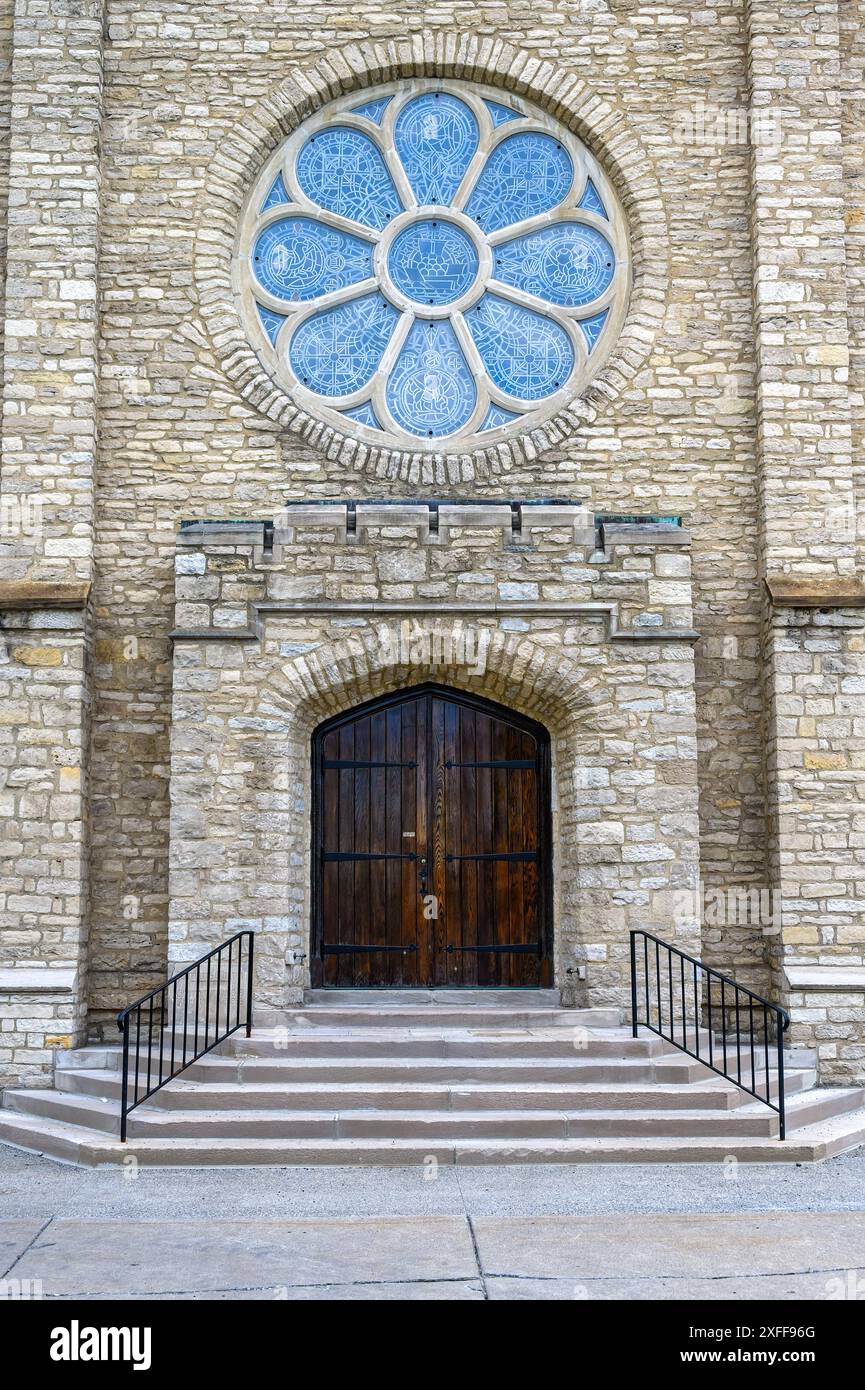 Mariners' Church Exterior Architecture, Detroit, USA Foto Stock