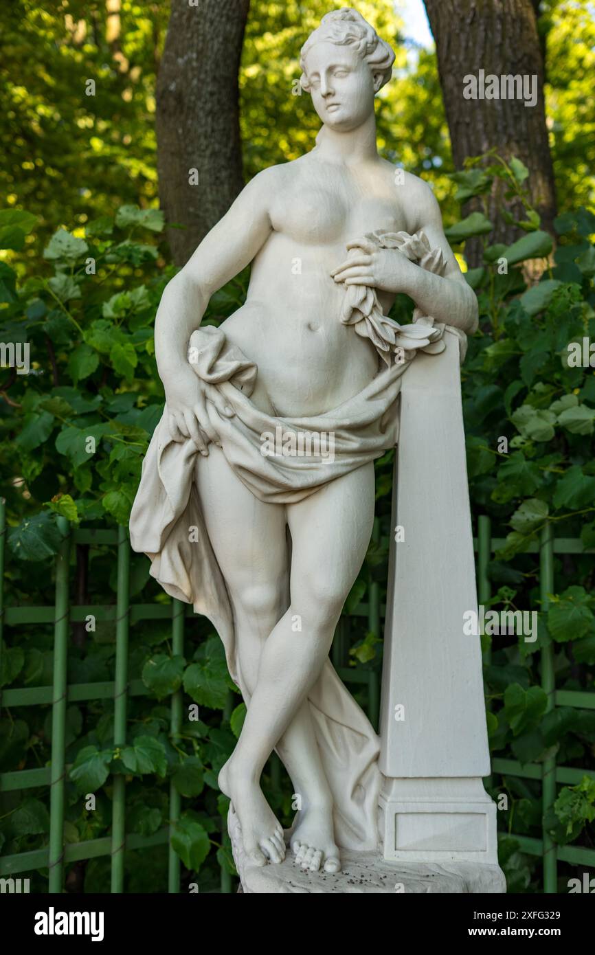 Statua di "Gloria" nel Giardino d'Estate, St. Pietroburgo, Russia Foto Stock