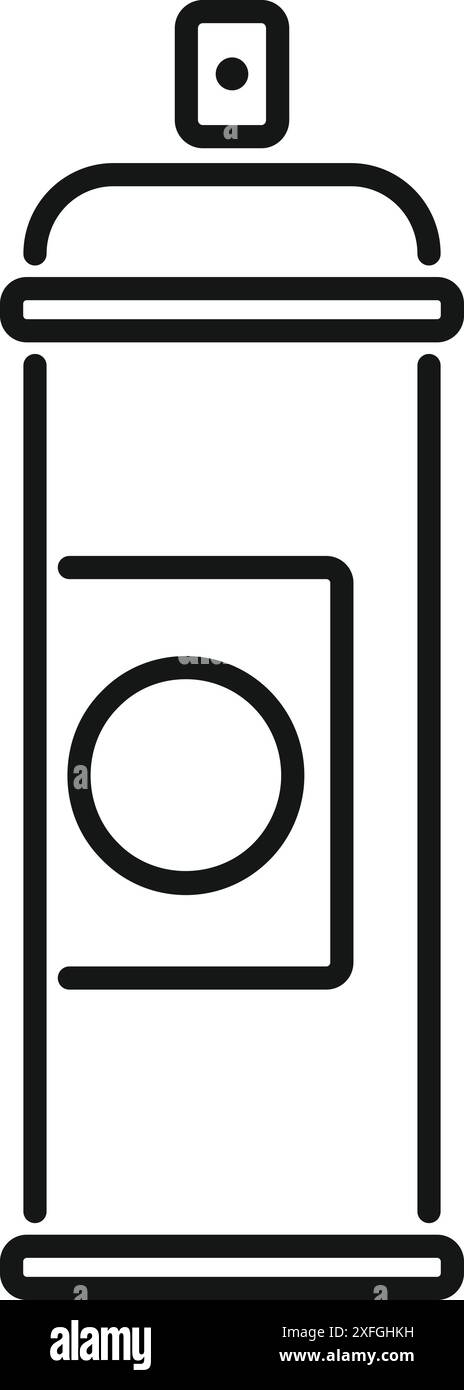 Semplice e audace, questa vernice spray rappresenta lo spirito dell'arte urbana Illustrazione Vettoriale