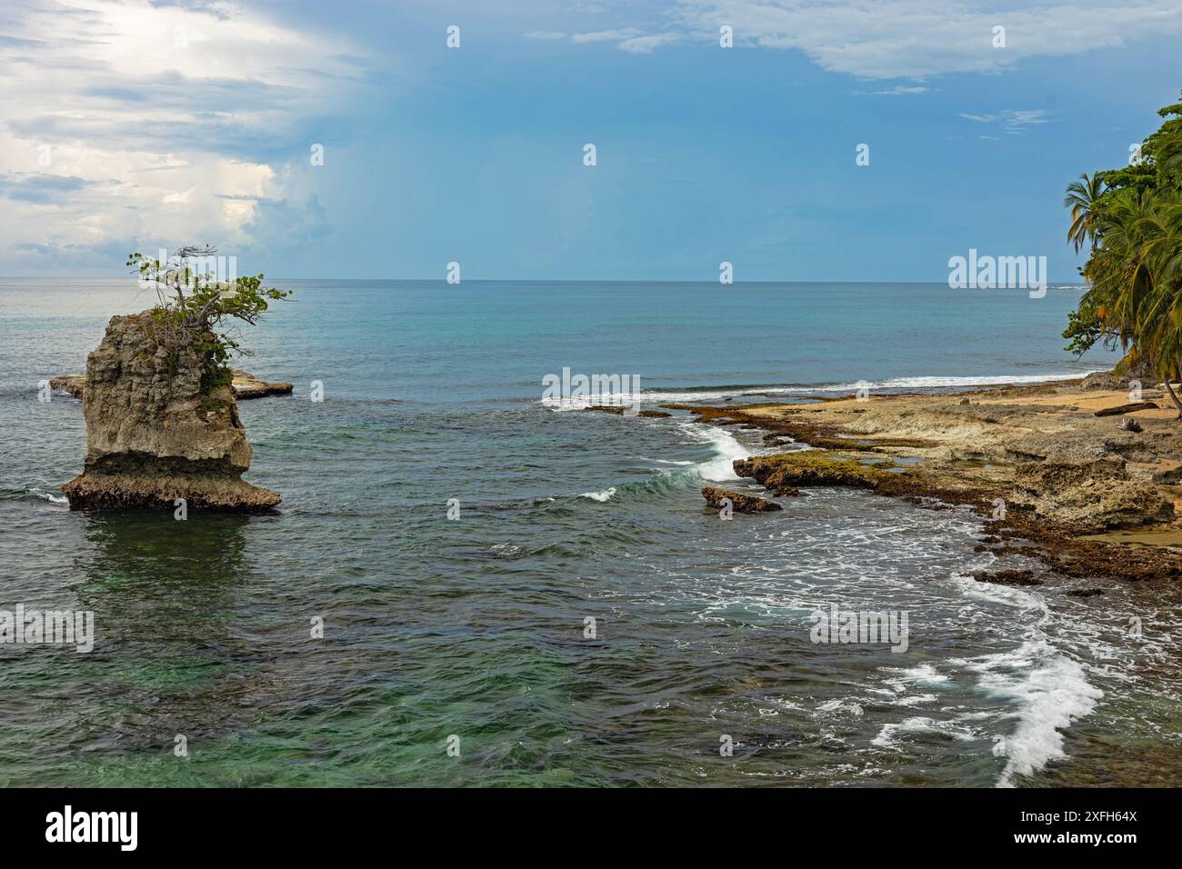 Famosa Tombay nel Refugio Nacional de Vida Silvestre Gandoca Manzanillo o in inglese Gandoca Manzanillo National Wildlife Refuge in Costa Rica Foto Stock