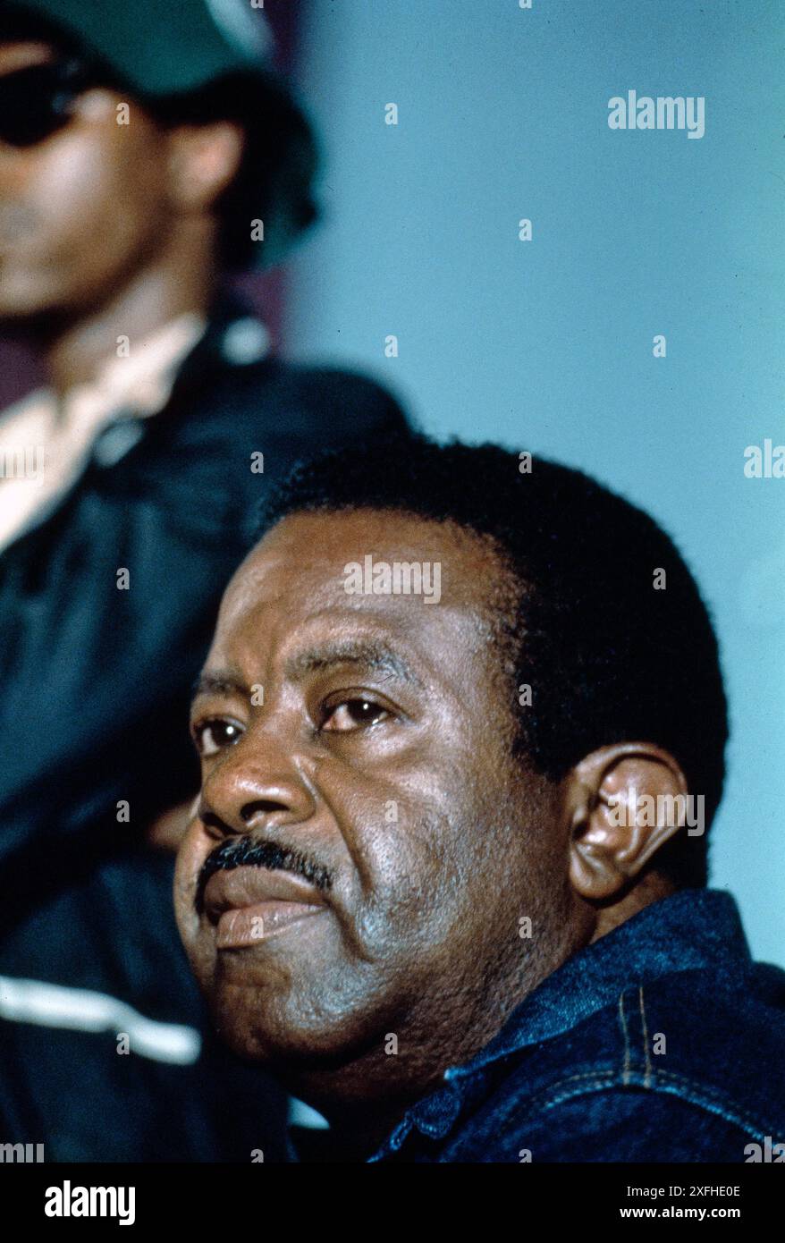 Il reverendo Ralph David Abernathy, attivista per i diritti civili e ministro battista americano, ritratto capo e spalle come presidente della Southern Christian Leadership Conference, Bernard Gotfryd, 1970 anni Foto Stock