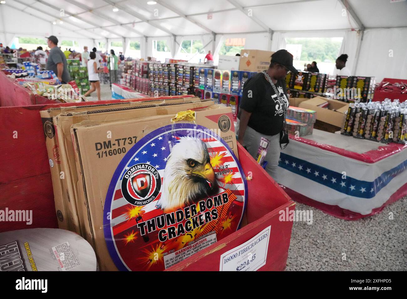 West Alton, Stati Uniti. 3 luglio 2024. I clienti potranno fare