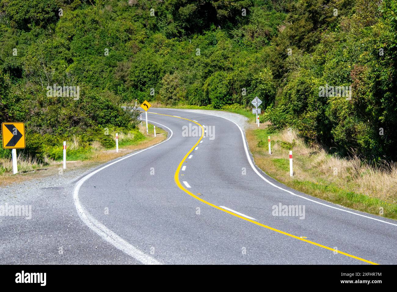 New Zealand State Highway 6 (Haast Pass) Foto Stock