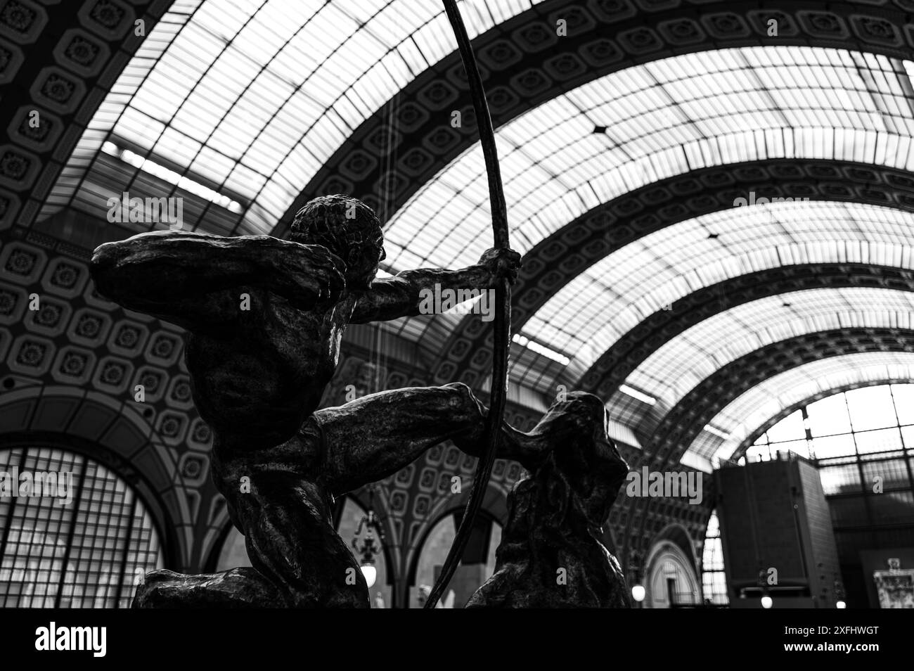 Ercole l'arciere, Scultura di Antoine Bourdelle (1909), al Musée d'Orsay di Parigi Foto Stock