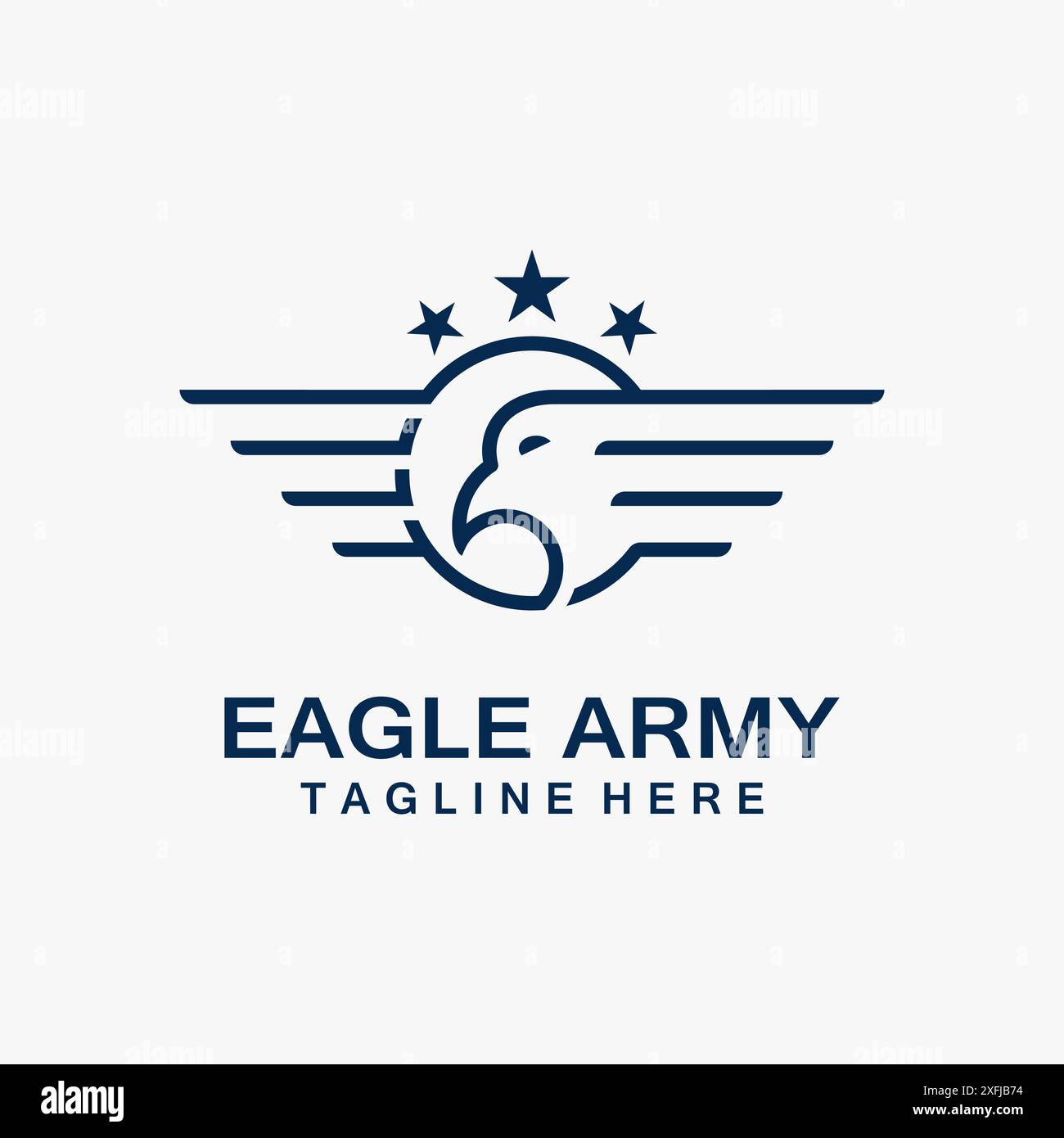 Logo Eagle Army Illustrazione Vettoriale