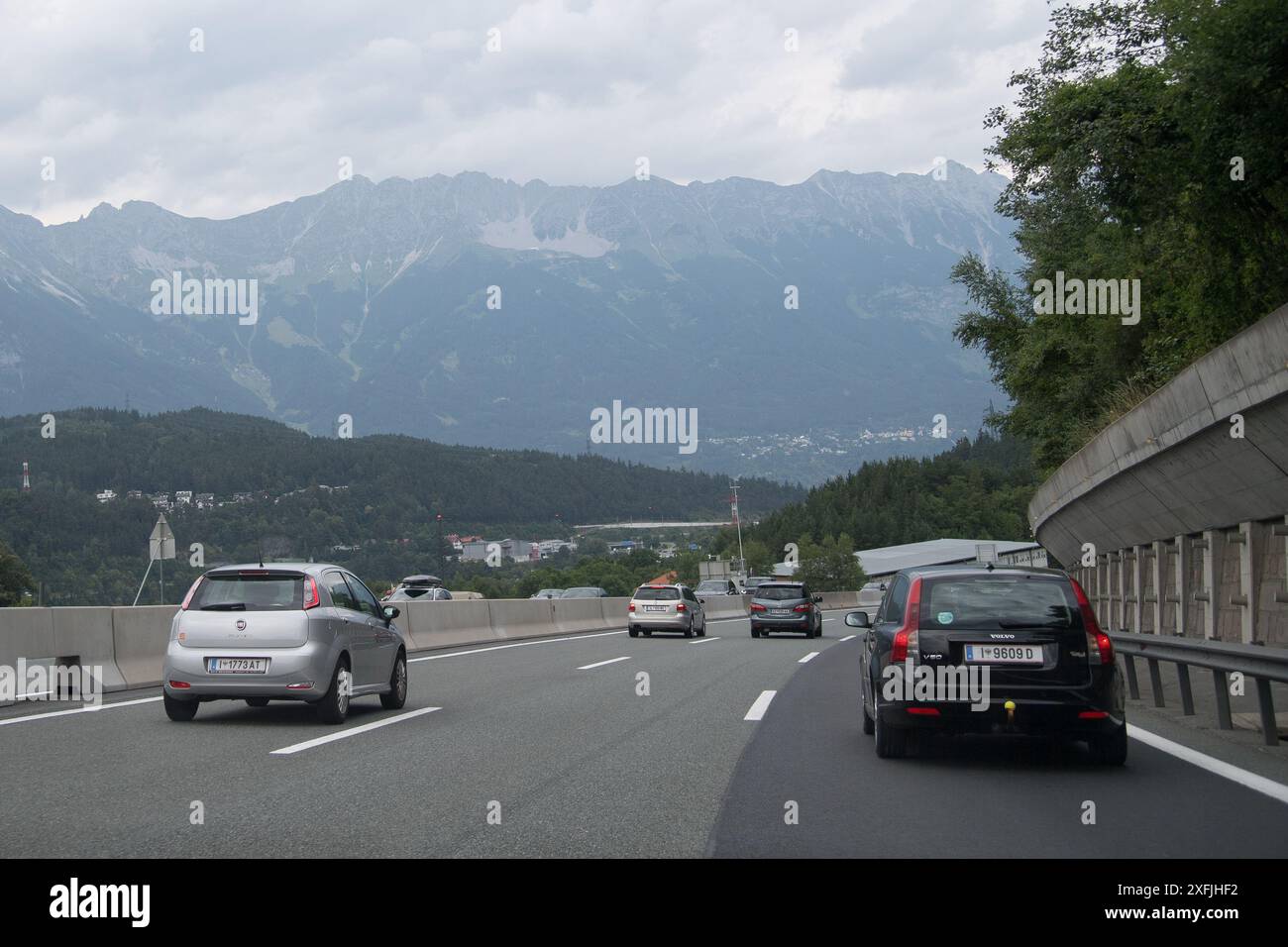 Brennerautobahn A13 Tirol, Austria © Wojciech Strozyk / Alamy Stock Photo Foto Stock