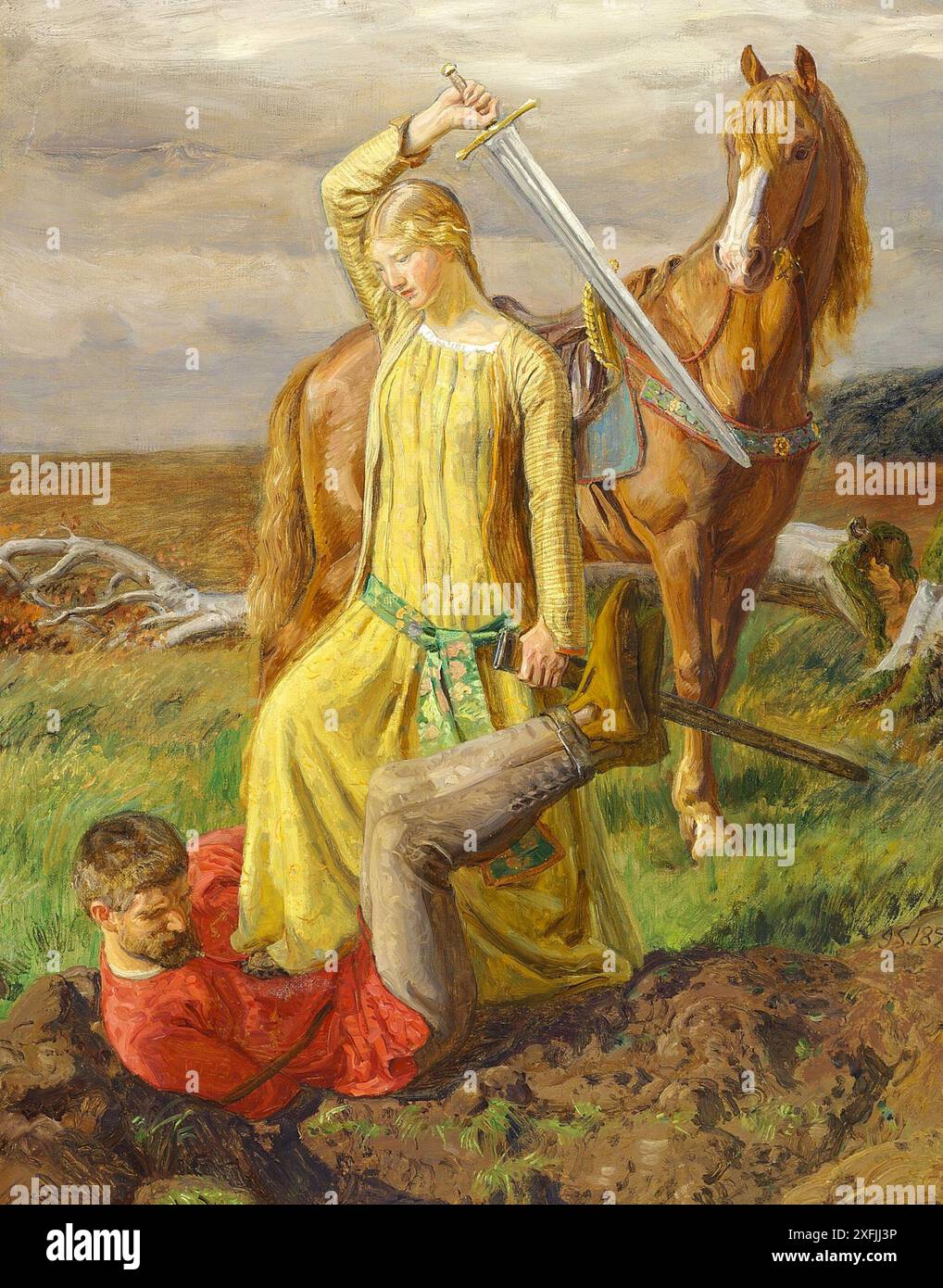Joakim Skovgaard - Ulver e Vænelil - 1898 Foto Stock