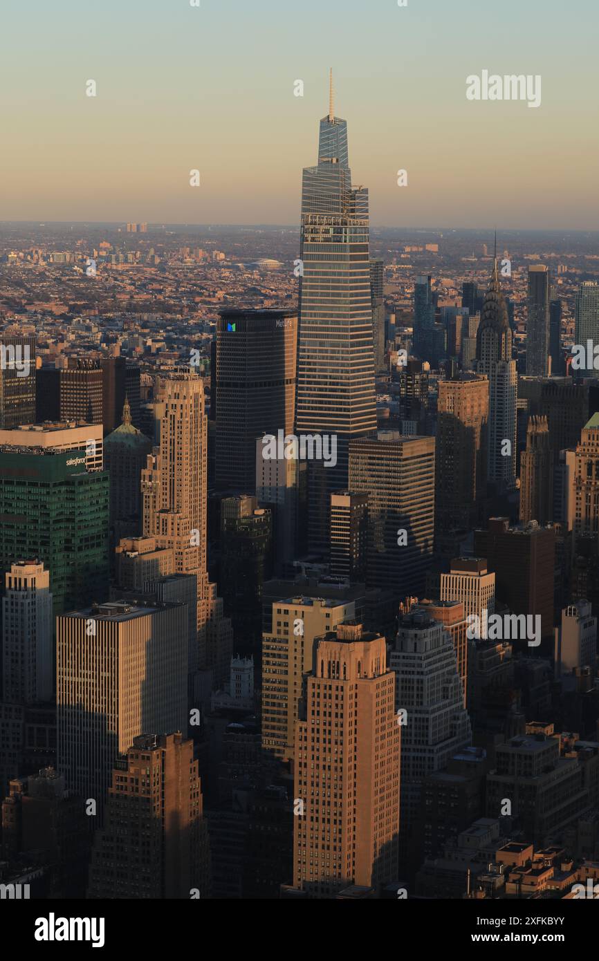 Viaggio a New York durante la stagione autunnale con fotografie di strada, skyline e Central Park. Tutti i ponti e la vista notturna di Manhattan. Foto Stock