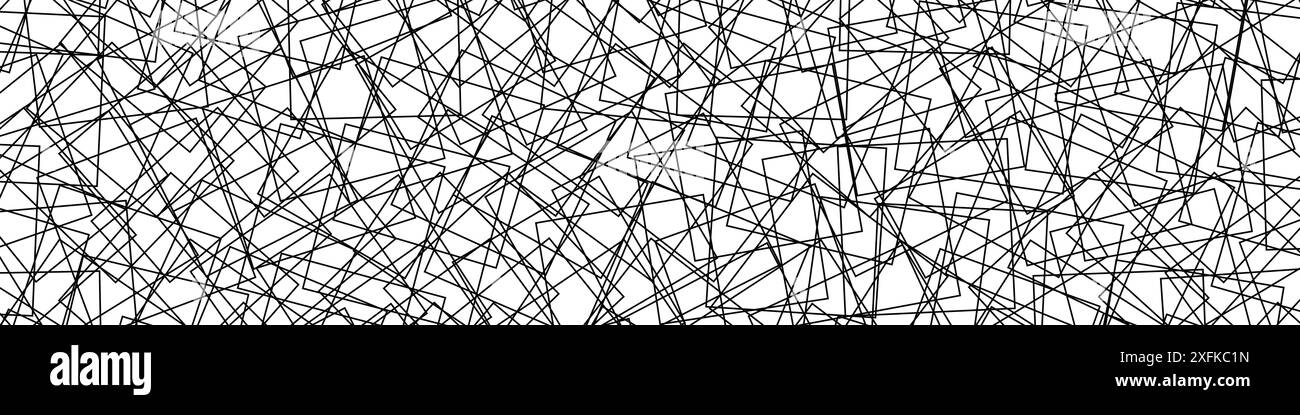 Abstrac linee nere su sfondo bianco Foto Stock