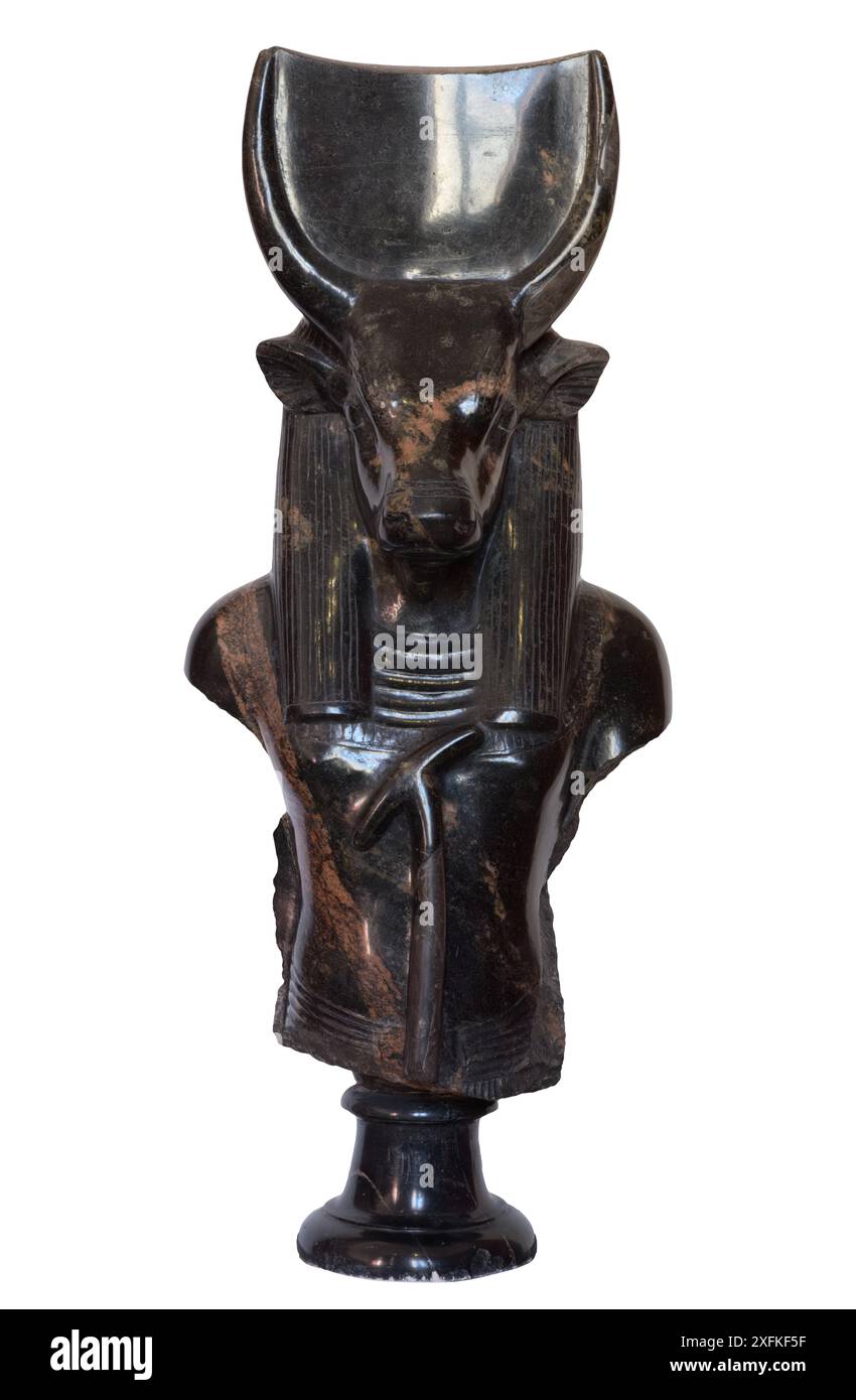 Nuovo Regno, capo del toro Apis (Hapis), 1550-1070 a.C., da Memphis Foto Stock