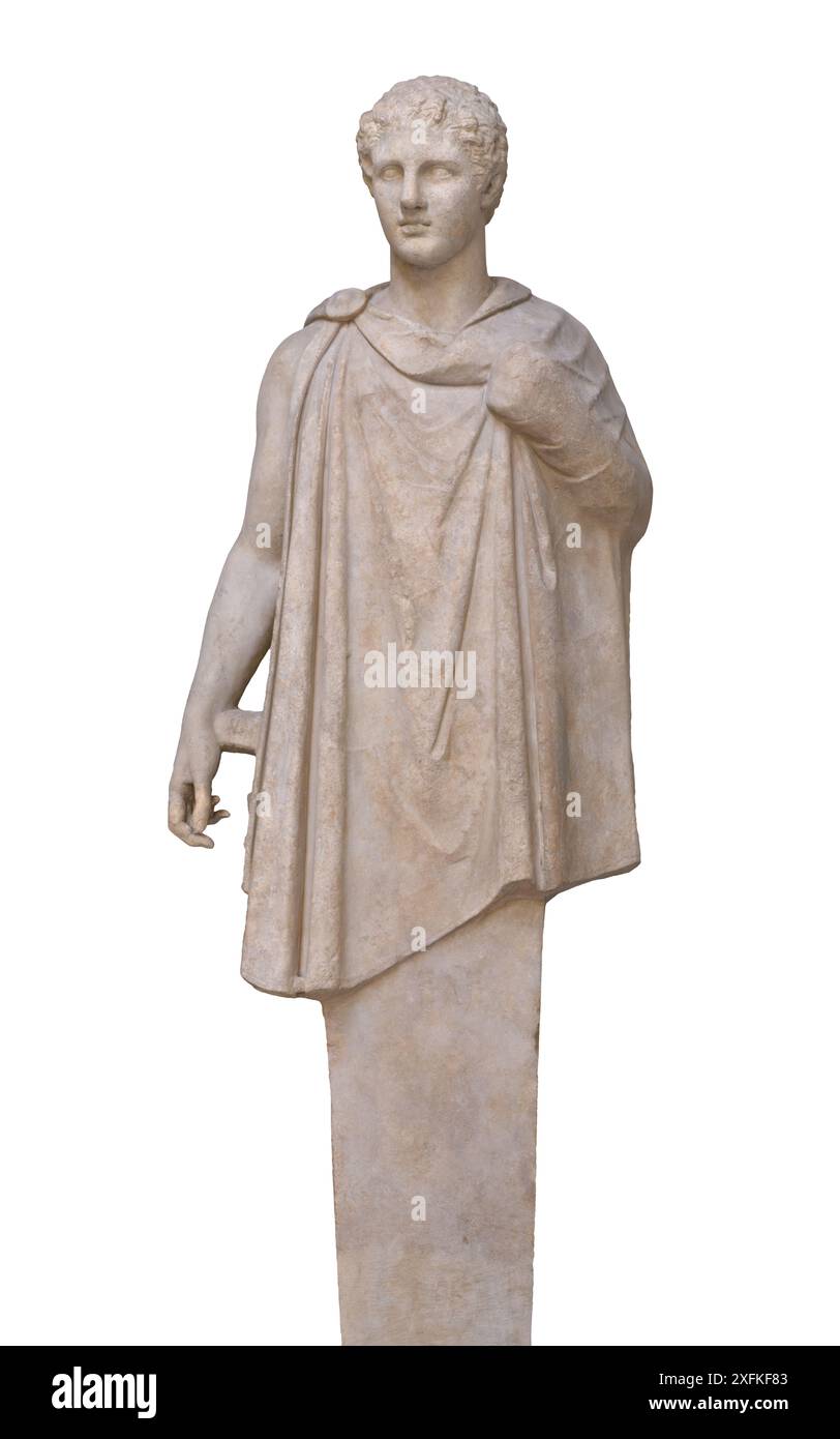 Hermes Herm, copia romana da un originale greco del IV secolo a.C., da Ostia Foto Stock