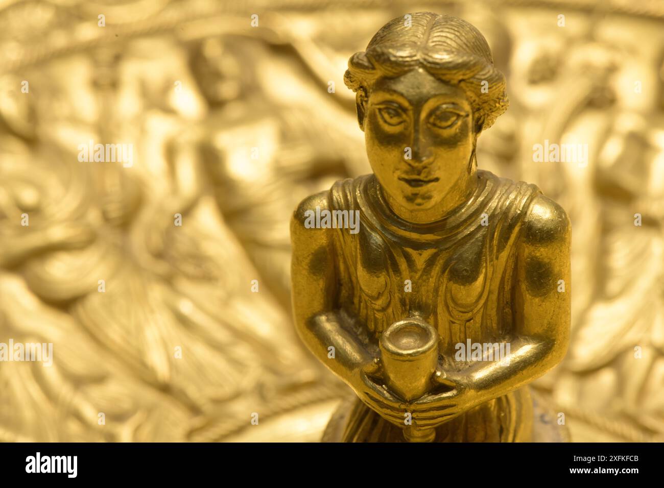 Patera del tesoro di Pietroasele. Arte del periodo di migrazione Foto Stock