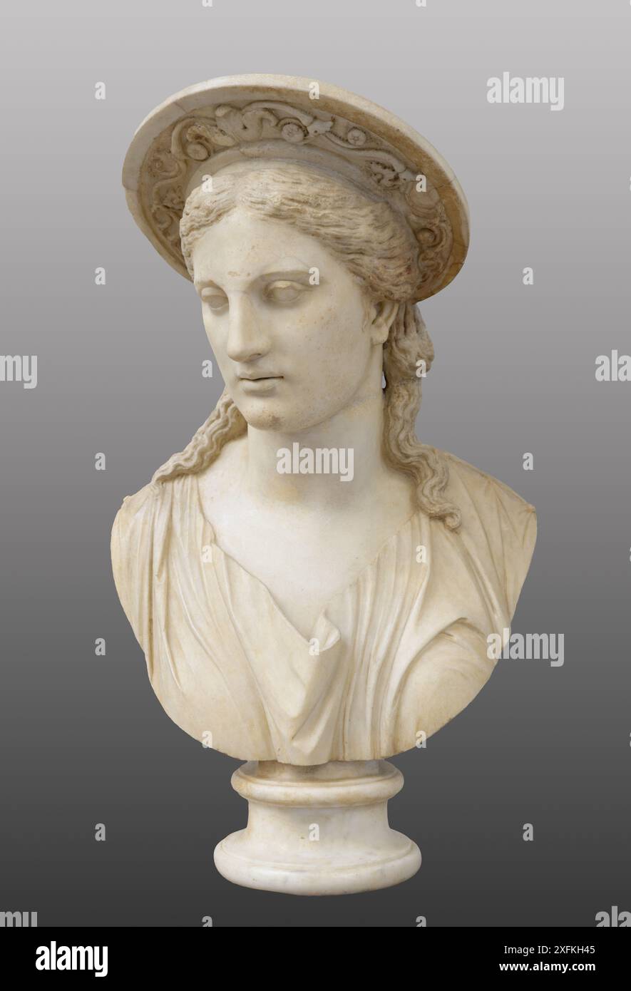 Busto di Giunone, antica arte romana Vaticano Foto Stock