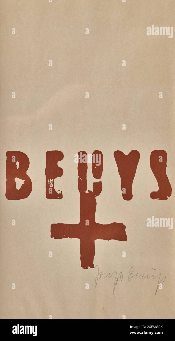 Joseph Beuys, Hessisches Museum di Darmstadt. Museo: COLLEZIONE PRIVATA. Foto Stock