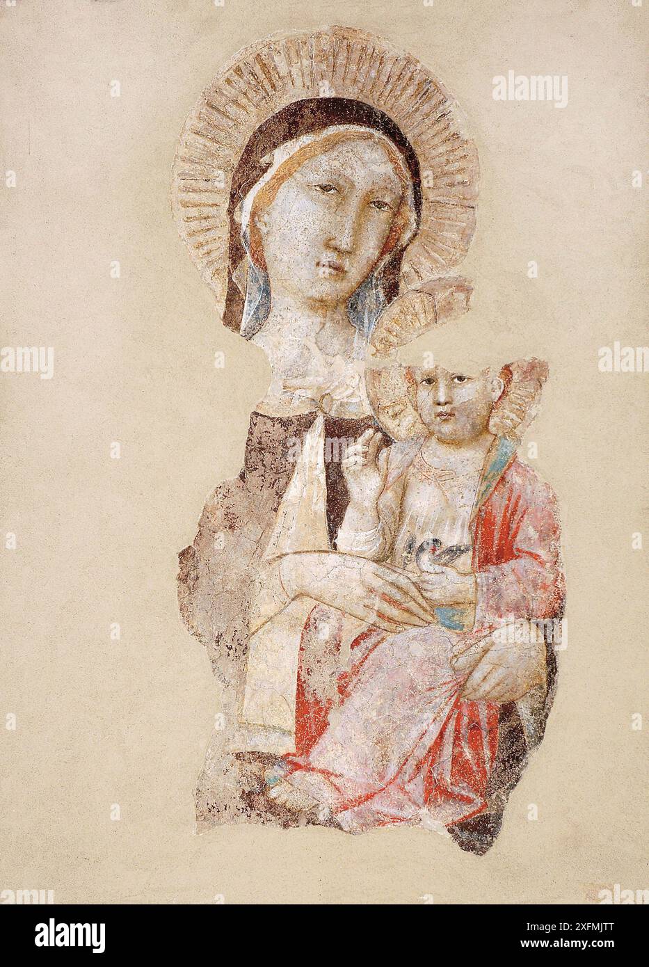 Madonna con bambino. Museo: Palazzo Pretorio, Prato. Autore: AGNOLO GADDI. Foto Stock