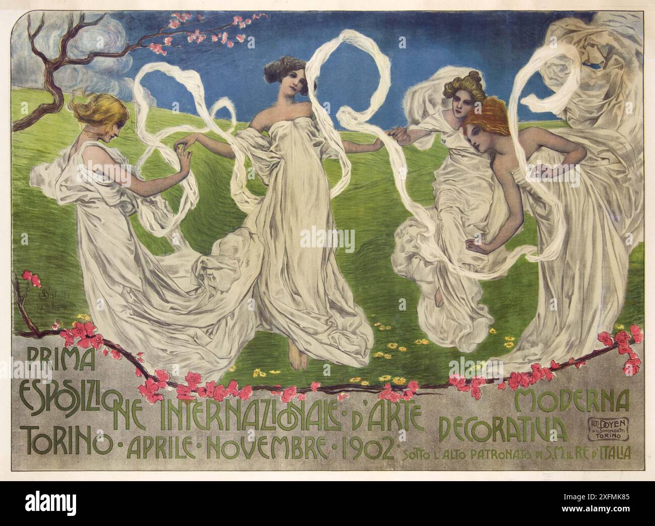 Prima esposizione Internazionale d'Arte decorativa moderna. Museo: COLLEZIONE PRIVATA. Autore: Leonardo Bistolfi. Foto Stock