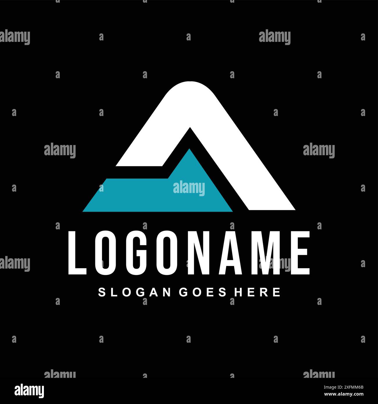 Lettera A icona logo design design vettoriale ispirazione modello Illustrazione Vettoriale