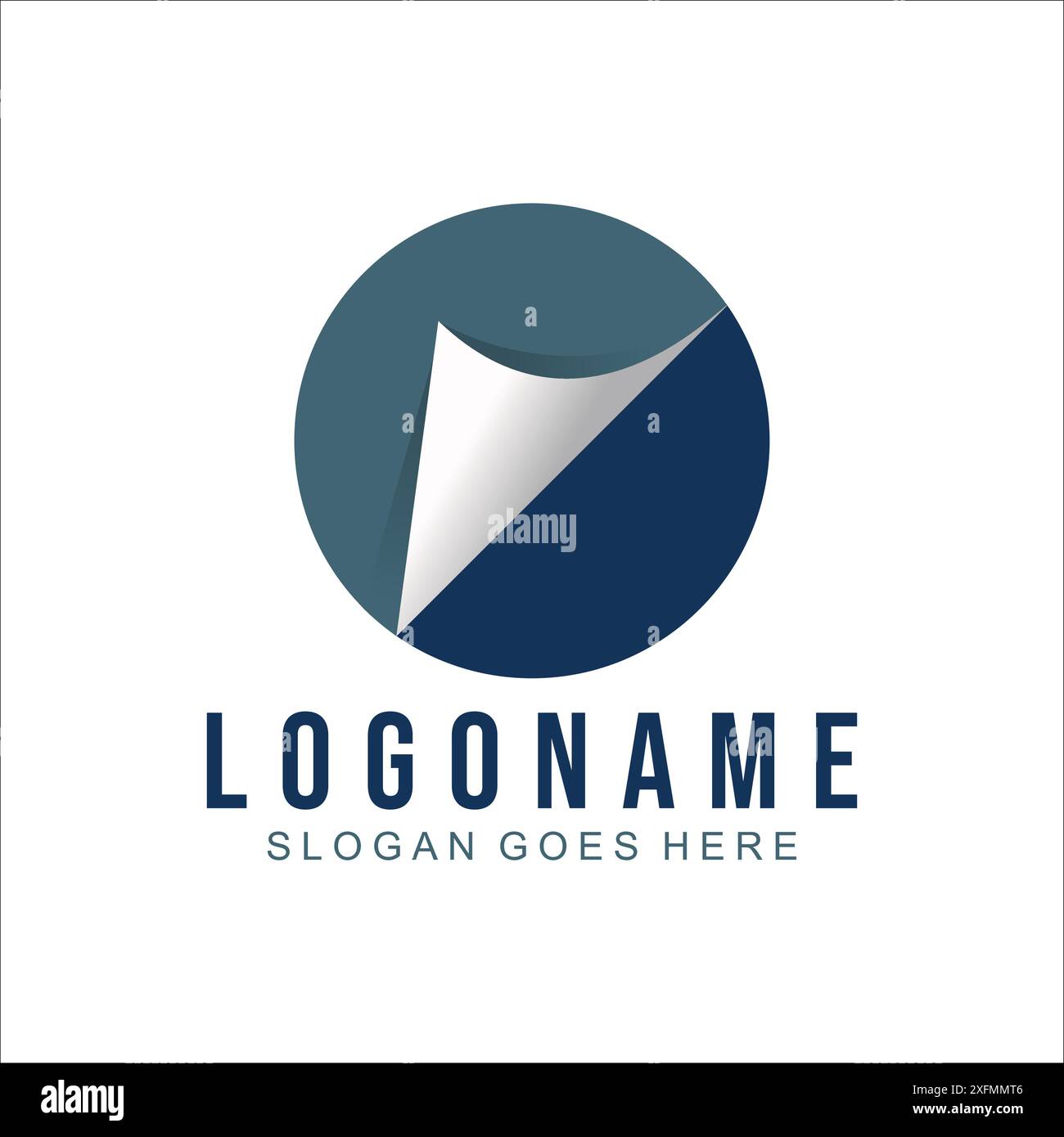 logo con freccia circolare Illustrazione Vettoriale