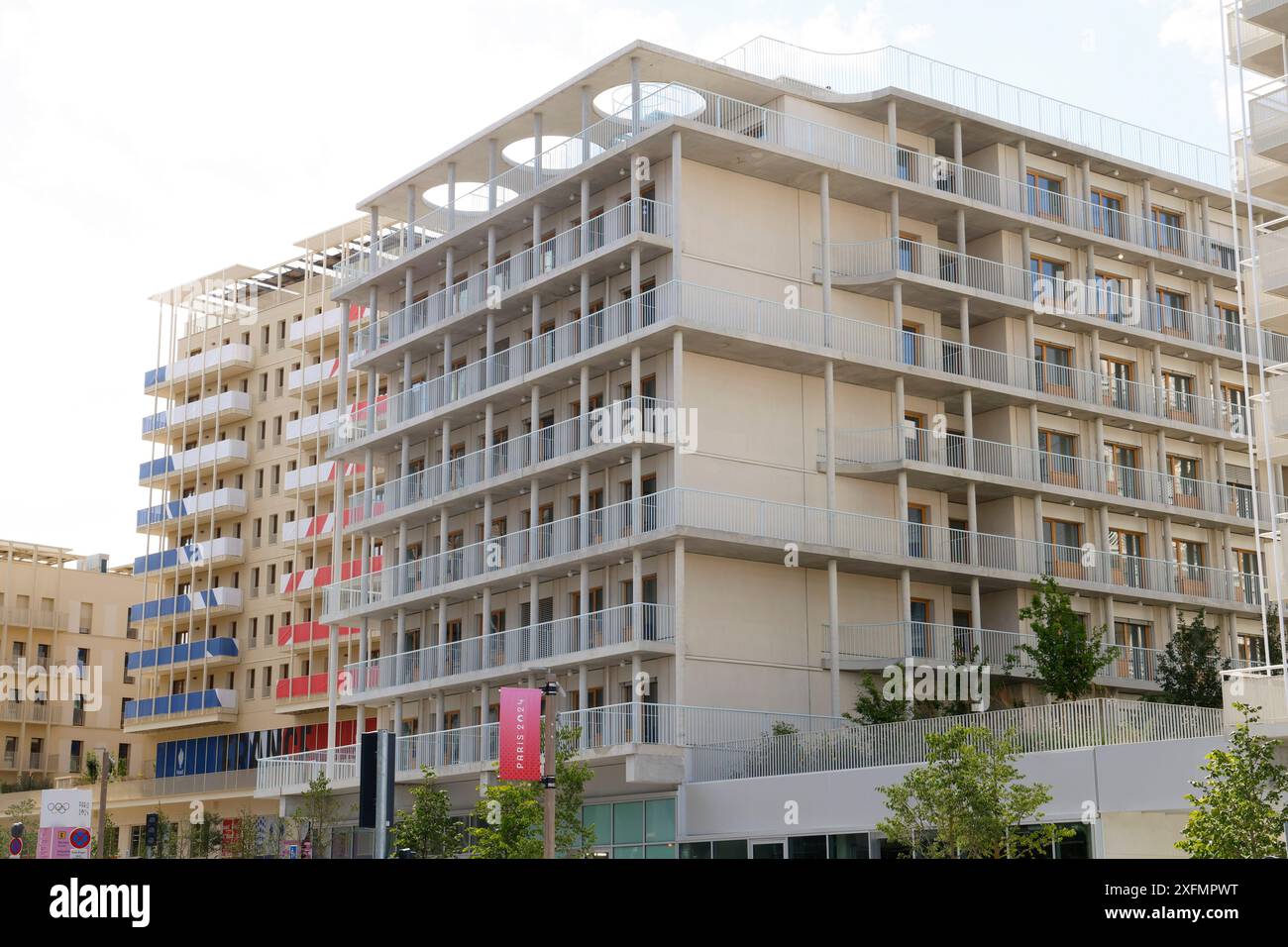 VILLAGGIO OLIMPICO SAINT DENIS PARIGI 2024 Foto Stock