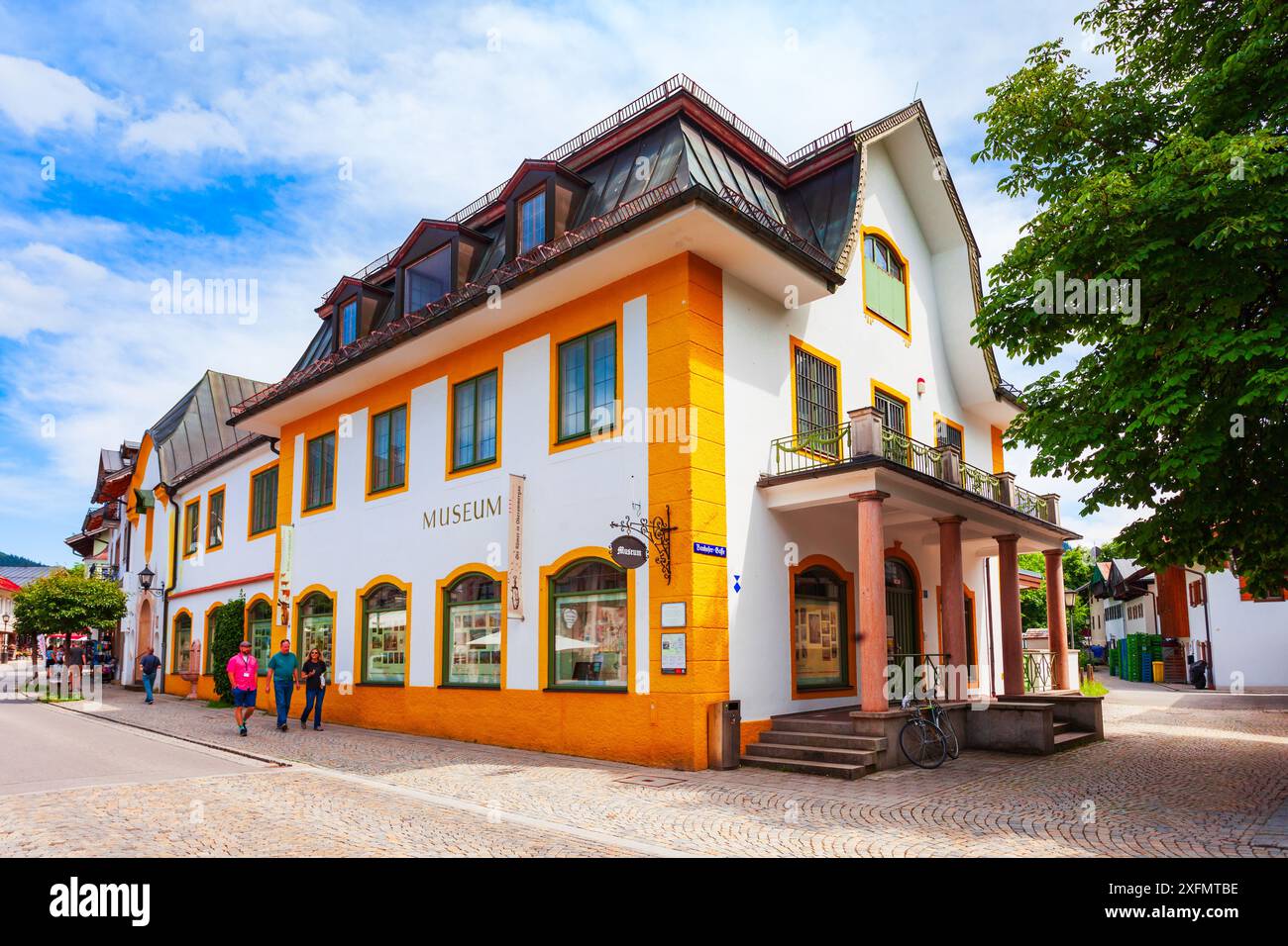 Oberammergau, Germania - 3 luglio 2021: Edificio del Museo Oberammergau Foto Stock