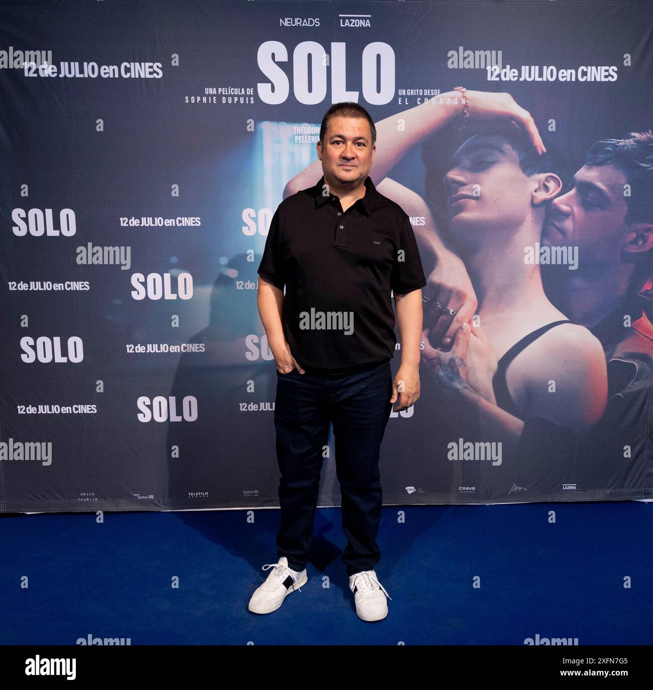 Secun de la Rosa partecipa al servizio fotografico "solo" a Madrid. Foto Stock