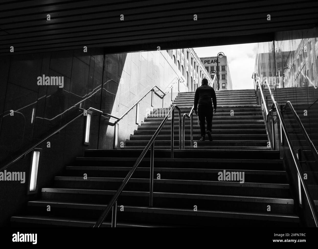 Tyne and Wear Metro Station, Monument Station Foto Stock