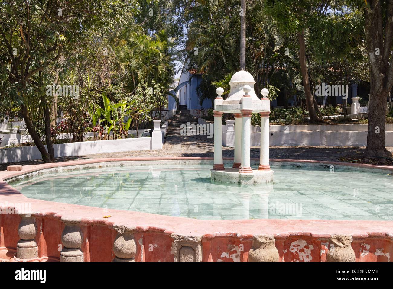 Borda Garden, Cuernavaca, Morelos, Messico; un giardino del XVIII secolo ora utilizzato per turismo ed eventi, Cuernavaca, Messico Foto Stock