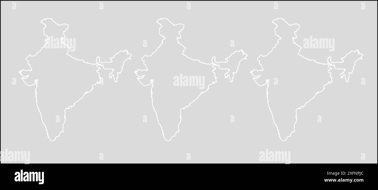 Grafico mappa India, colore ufficiale bandiera indiana, nazione regione dell'atlante Indiano, bandiera 26 gennaio, bandiera 15 agosto, slogan patriottico dell'India, Tiranga Illustrazione Vettoriale