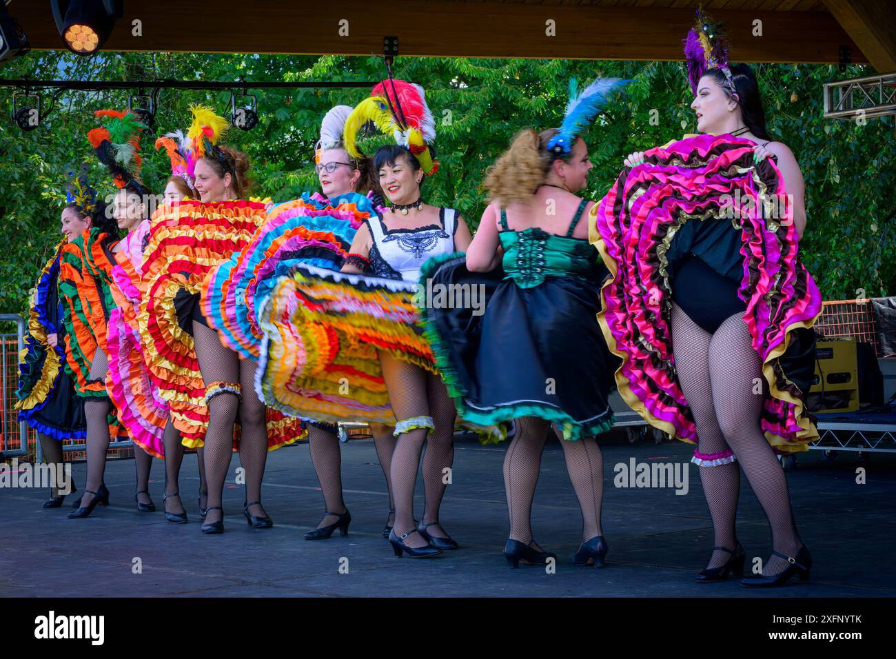 Golden Spike CAN Dancers, Golden Spike Days, Port Moody, British Columbia*, Canada Foto Stock