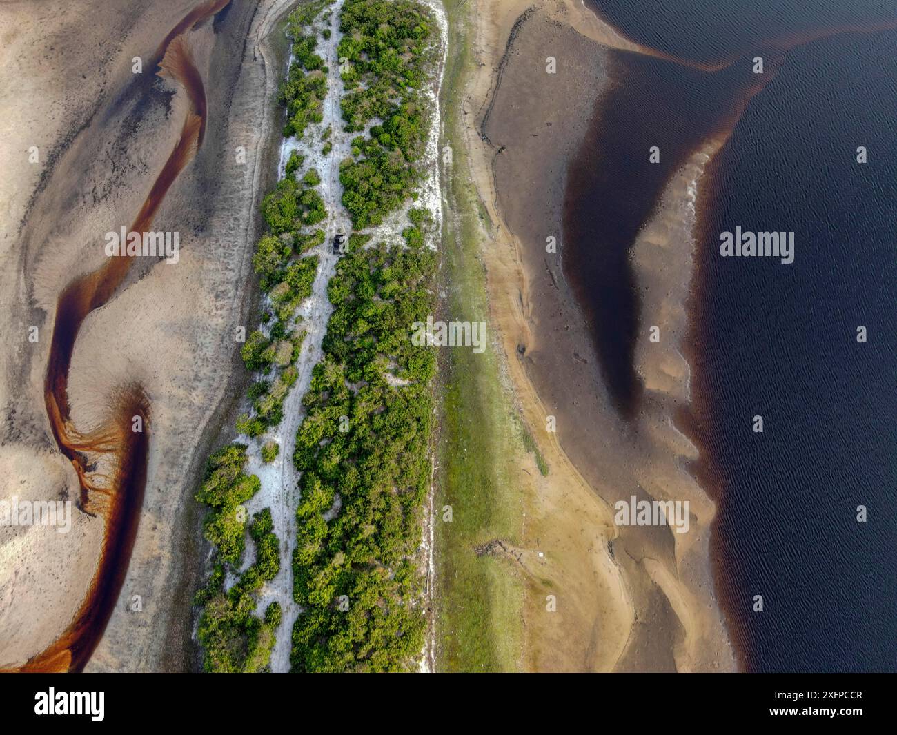 Parco nazionale di Loango, Parc National de Loango, vista aerea, provincia marittima di Ogooue, Gabon Foto Stock