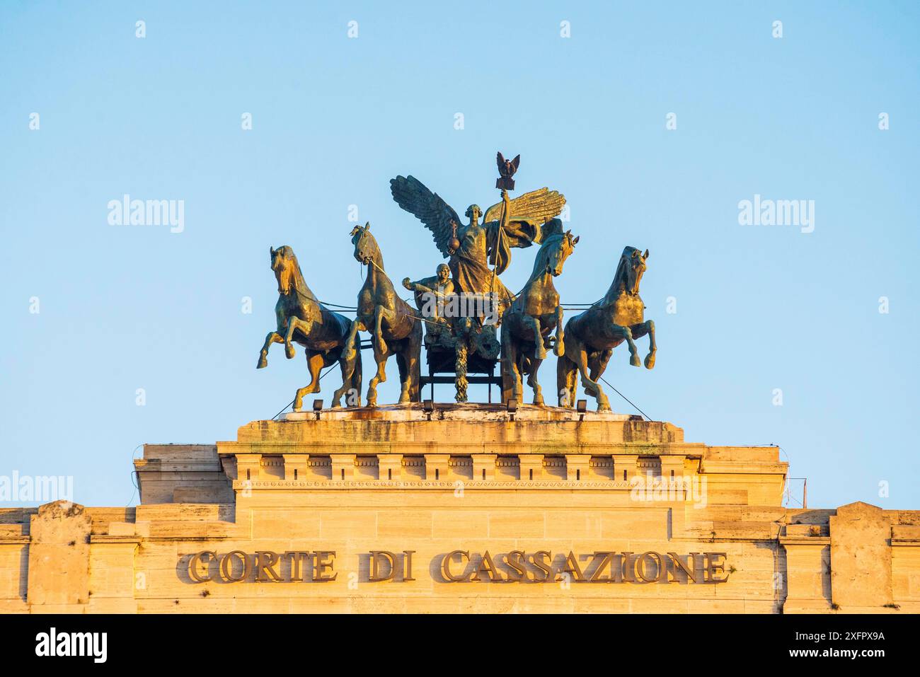 Il Palazzo di Giustizia, sede della Corte Suprema di Cassazione, Roma, Italia Corte di cassazione Foto Stock