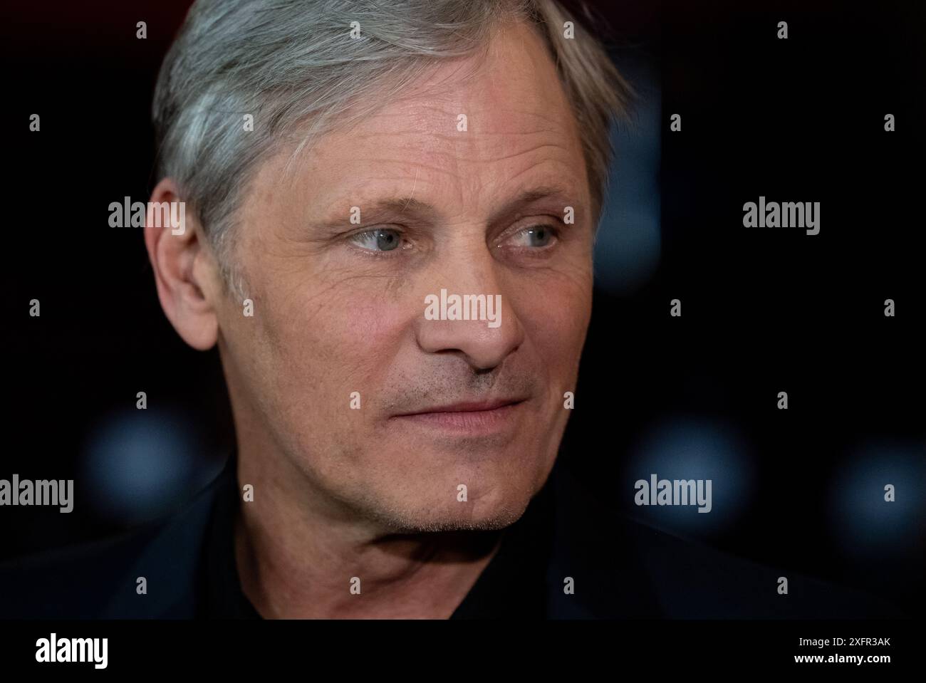 Monaco, Germania. 4 luglio 2024. Viggo Mortensen, attore, partecipa alla prima tedesca del western americano "The Dead Don't Hurt" al Rio Filmpalast. Il film si apre nei cinema nazionali il 08.08.2024. Crediti: Sven Hoppe/dpa/Alamy Live News Foto Stock