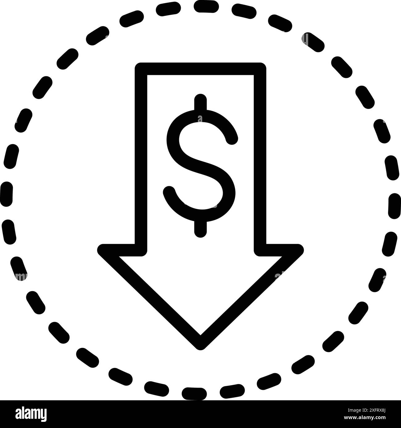 Icona per un prezzo più economico ed economico Illustrazione Vettoriale