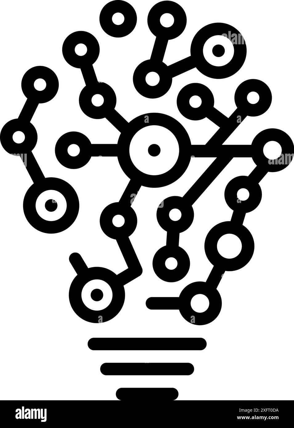 Icona per innovazione, progressiva Illustrazione Vettoriale